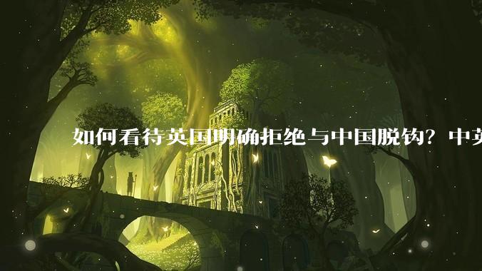 如何看待英国明确拒绝与中国脱钩？中英两国有什么可以合作的地方？